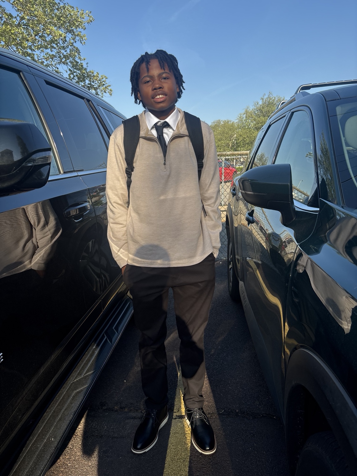 Cristian Johnson dressed formally